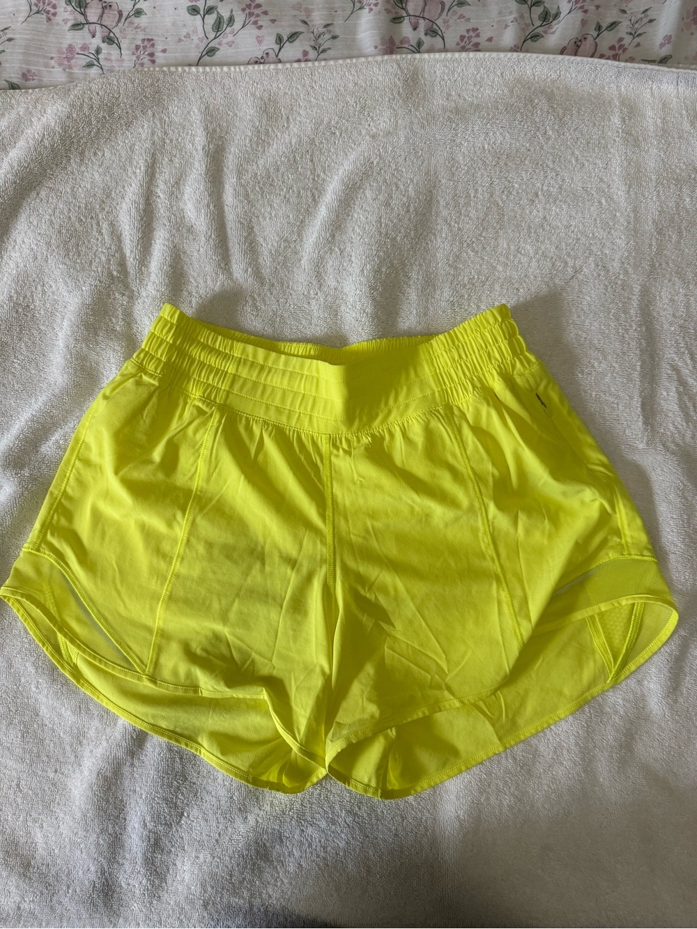 lululemon athletica Neon Yellow Women's Athletic Shorts